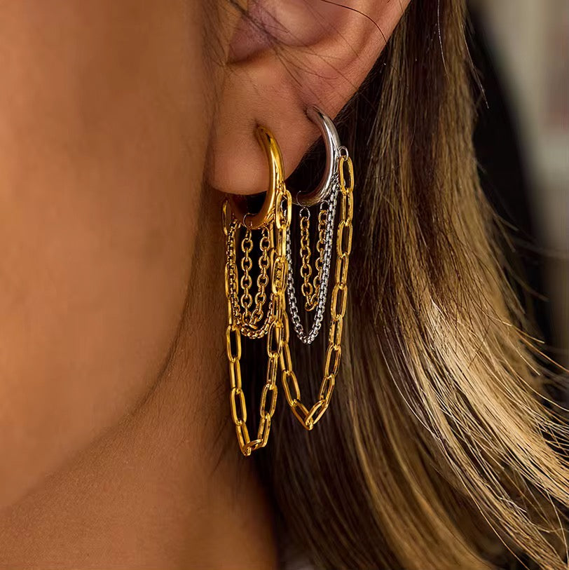 Emerly Chain Hoops