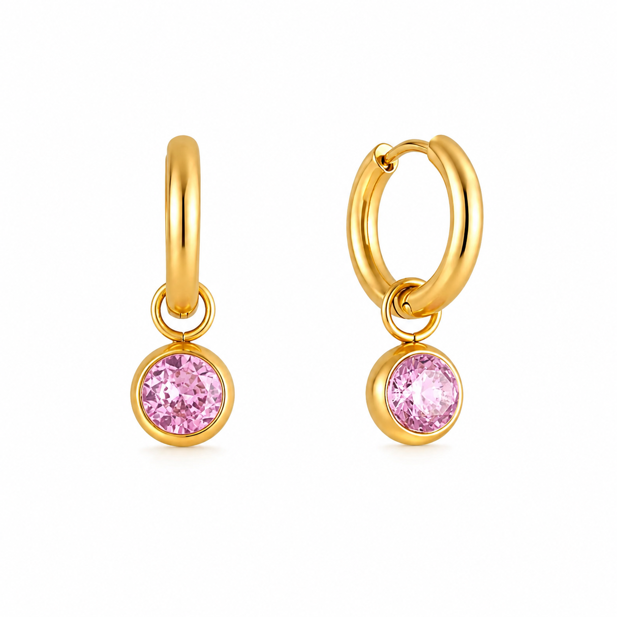 Madeline Charm Hoops