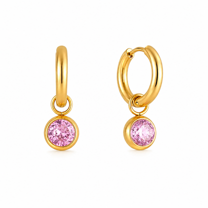Madeline Charm Hoops