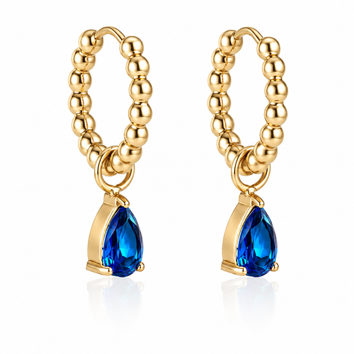 Grace Blue Hoops
