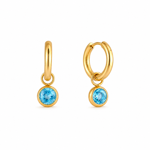 Clara Blue Hoops