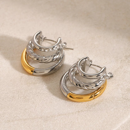 Aurora Twi Tone Earing 2