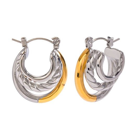 Aurora Twi Tone Earing
