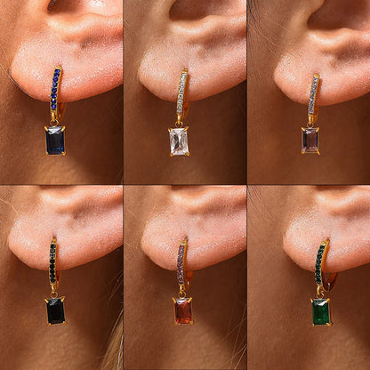 Blue Stone Earrings 2