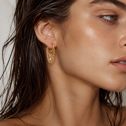 Olivia Chain Hoops