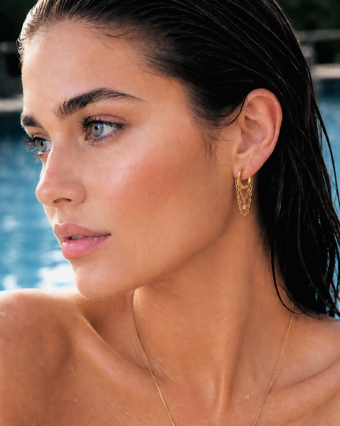 Olivia Chain Hoops