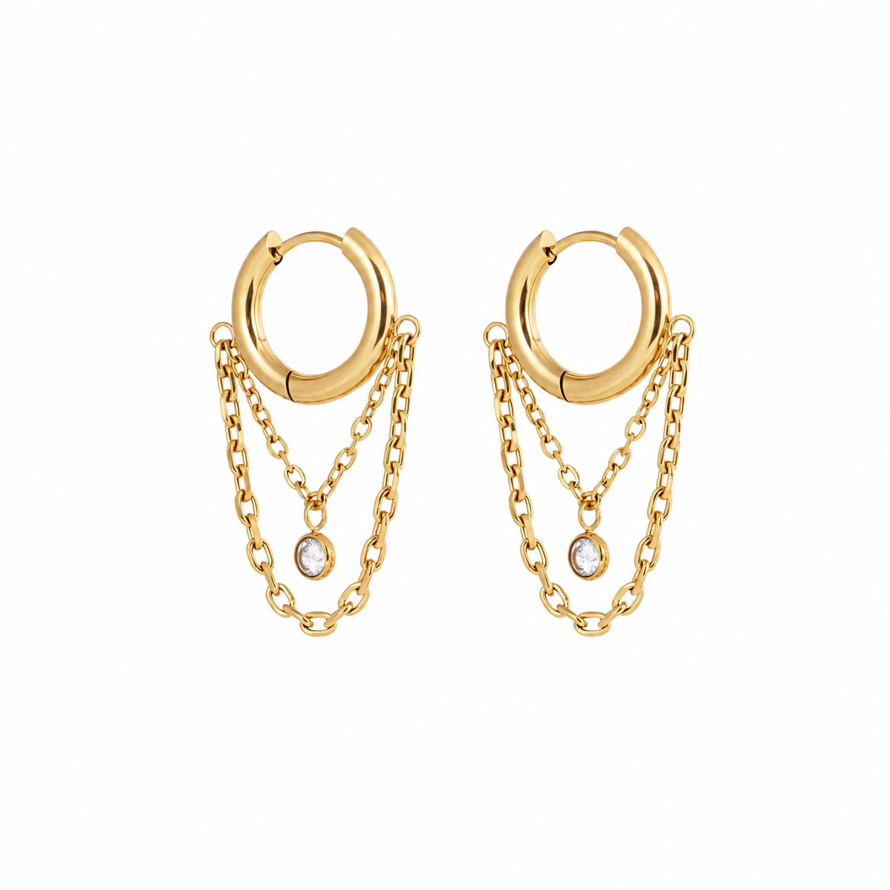 Olivia Chain Hoops