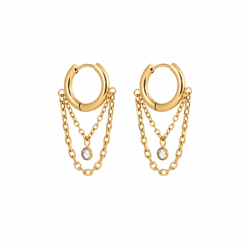 Olivia Chain Hoops