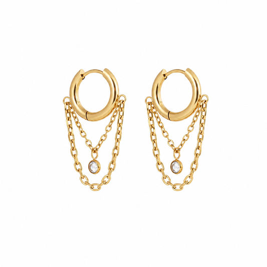 Olivia Chain Hoops