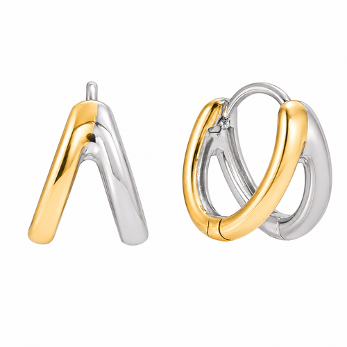 Freya Two Tone Earrings