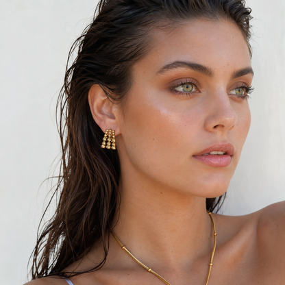 Blair Beaded Hoops