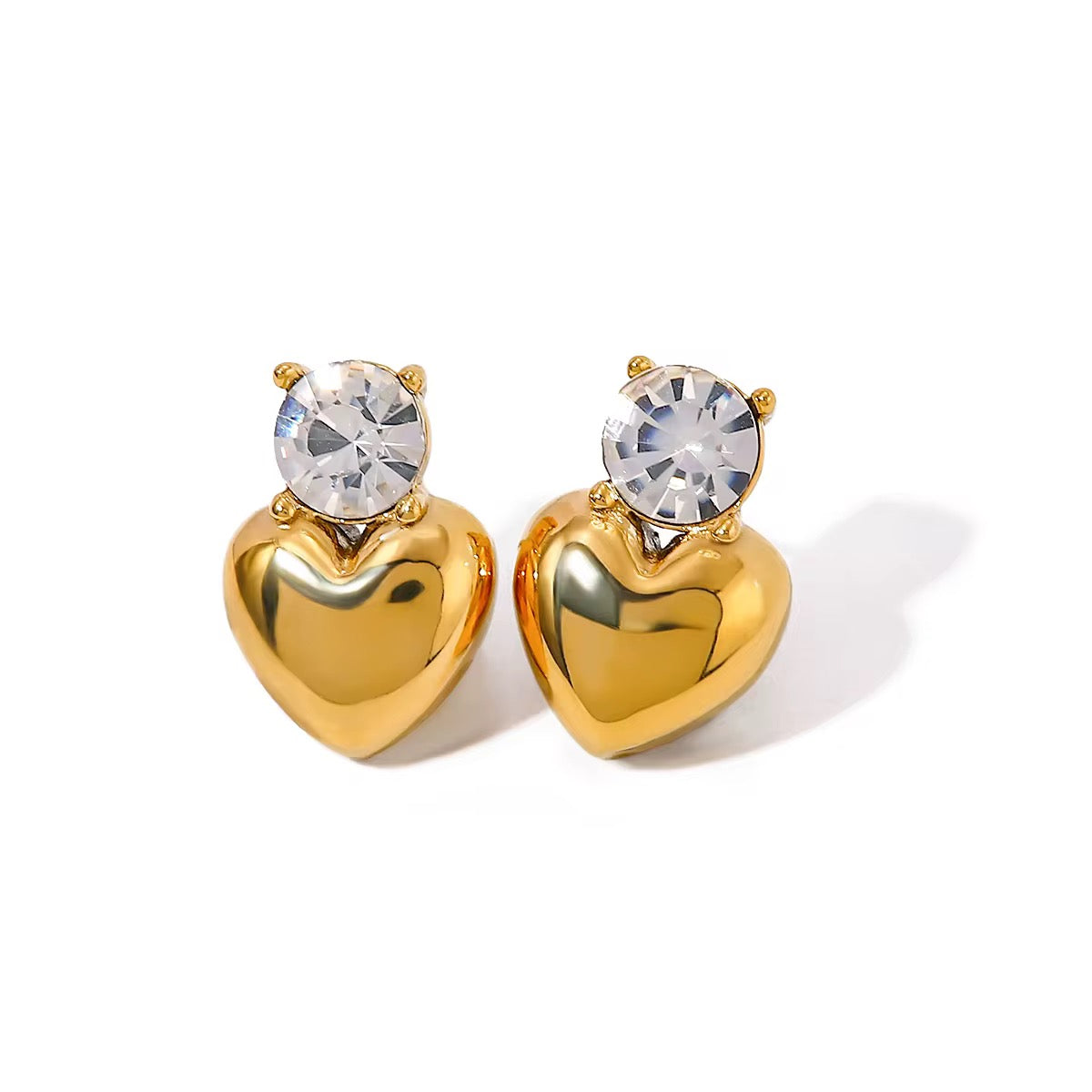 Heart Crystal Earring