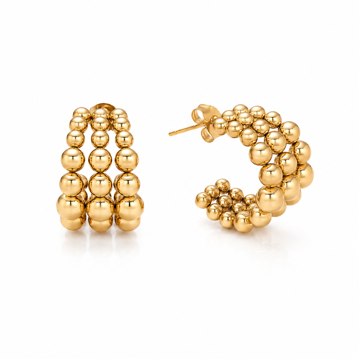 Blair Beaded Hoops