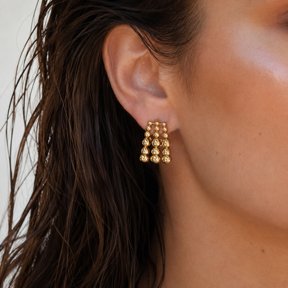 Blair Beaded Hoops