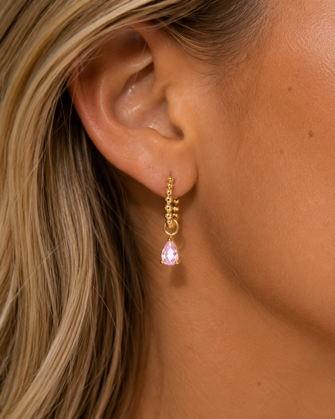 Pink Tourmaline Drops