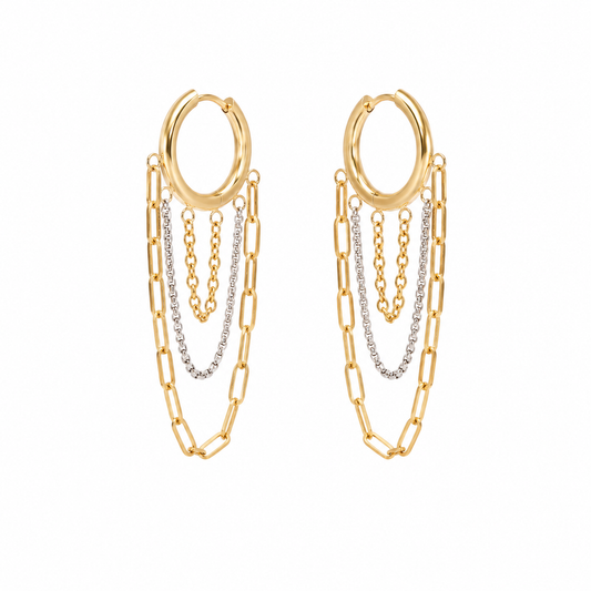 Emerly Chain Hoops