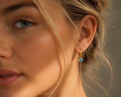 Clara Blue Hoops