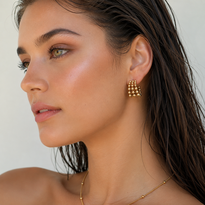Blair Beaded Hoops