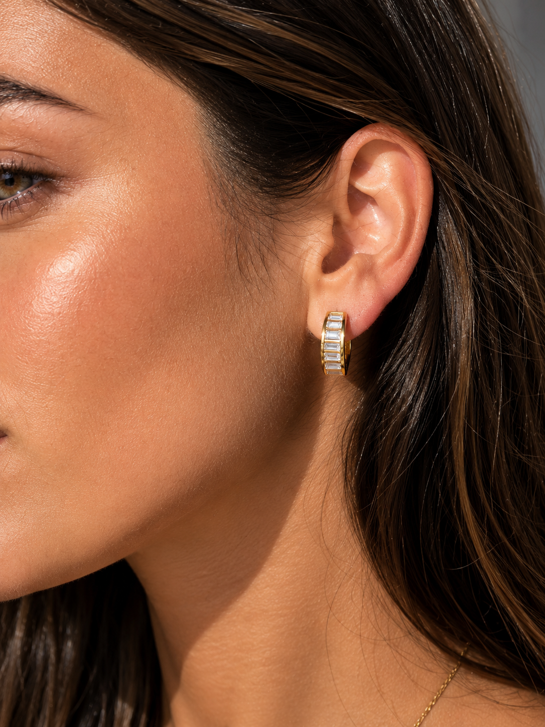 Aria Crystal Hoops