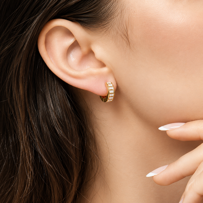 Aria Crystal Hoops