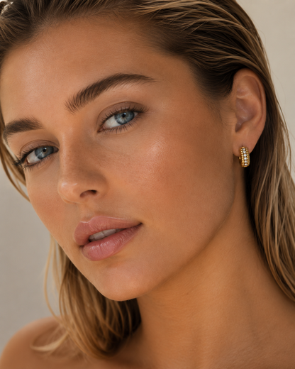 Twisha Crystal Hoops