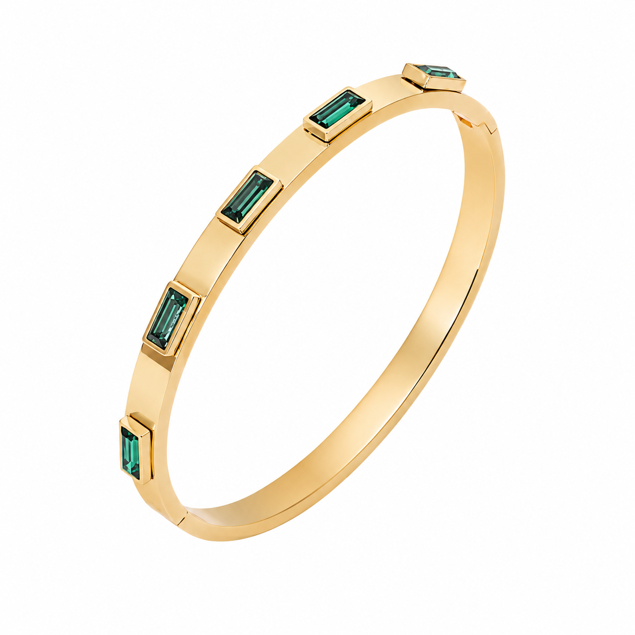 Emerald Luxe Bangle