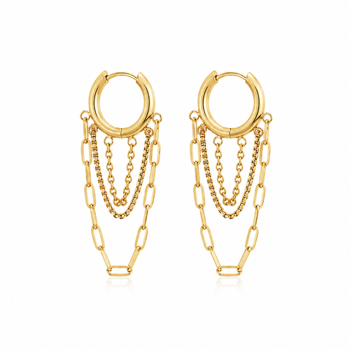 Audrey Chain Hoops