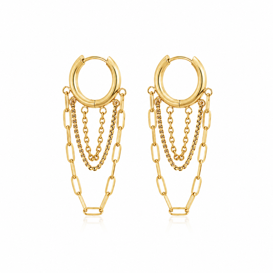 Audrey Chain Hoops