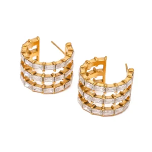 Oralia Twisted Hoops